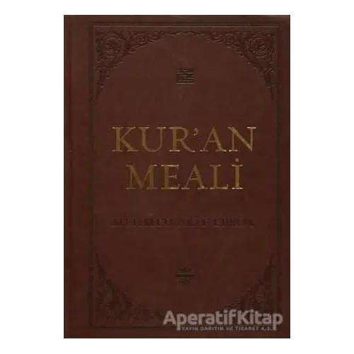 Kuran Meali - Mehmed Akif Ersoy - Mahya Yayınları