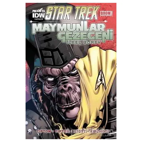 Star Trek Maymunlar Gezegeni - Kapak A - Scott Tipton - Presstij Kitap