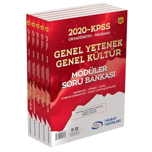 Murat 2020 KPSS Lise Ön Lisans Modüler Soru Bankası