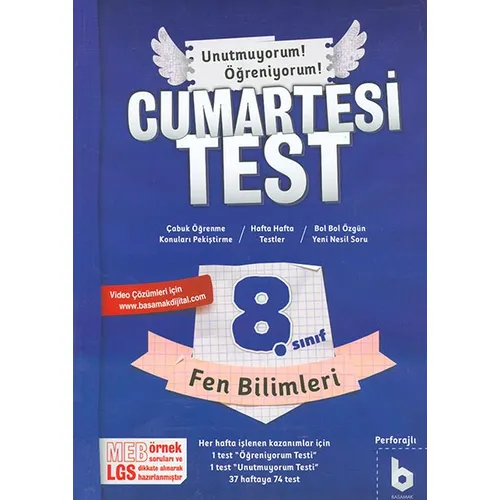 Basamak 8.Sınıf LGS Fen Bilimleri Cumartesi Test