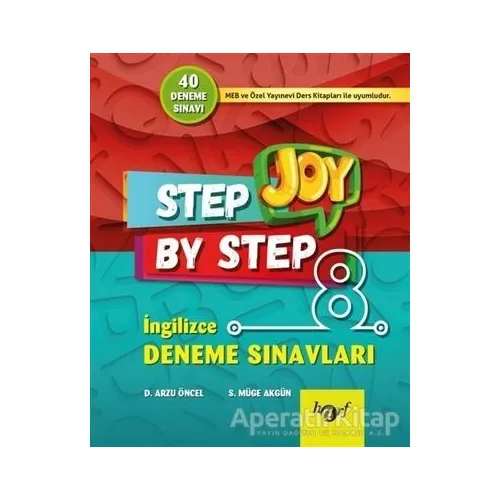 Step By Step Joy 8. Sınıf İngilizce Deneme Sınavları - Kolektif - Harf Eğitim Yayıncılık