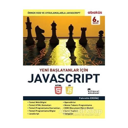 Yeni Başlayanlar İçin Javascript - Fahrettin Erdinç - Abaküs Kitap
