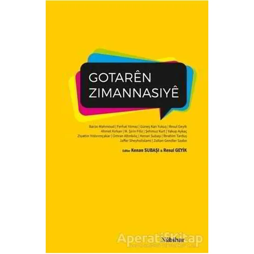 Gotaren Zımannasıye - Resul Geyik - Nubihar Yayınları