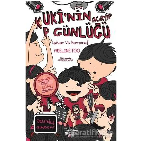 Kukinin Acayip Günlüğü 4 - Işıklar ve Kamera (Ciltli) - Adeline Foo - Nemesis Kitap
