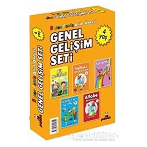 Okul Öncesi 4 Yaş Genel Gelişim Seti (5 Kitap) - Afife Çoruk - Beyaz Panda Yayınları
