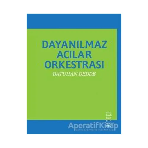 Dayanılmaz Acılar Orkestrası - Batuhan Dedde - Altıkırkbeş Yayınları
