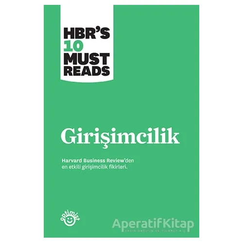 Girişimcilik - Harvard Business Review - Optimist Kitap