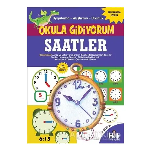 Saatler - Okula Gidiyorum - Kolektif - Halk Kitabevi