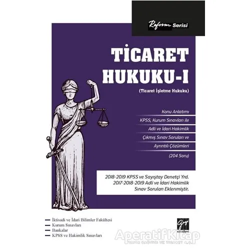 Reform Serisi Ticaret Hukuku - 1 - Kolektif - Gazi Kitabevi