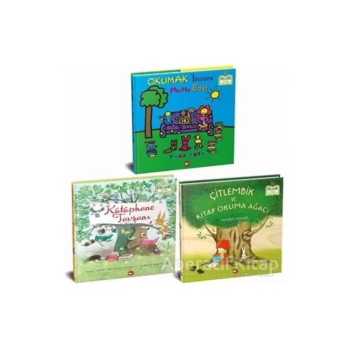 Okumayı Seviyorum Set - Organik Kitap (3 Kitap Takım) - Naoko Stoop - Beyaz Balina Yayınları