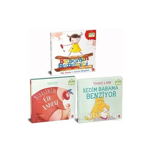Babamı Seviyorum Set - Organik (3 Kitap Takım) - Pip Jones - Beyaz Balina Yayınları