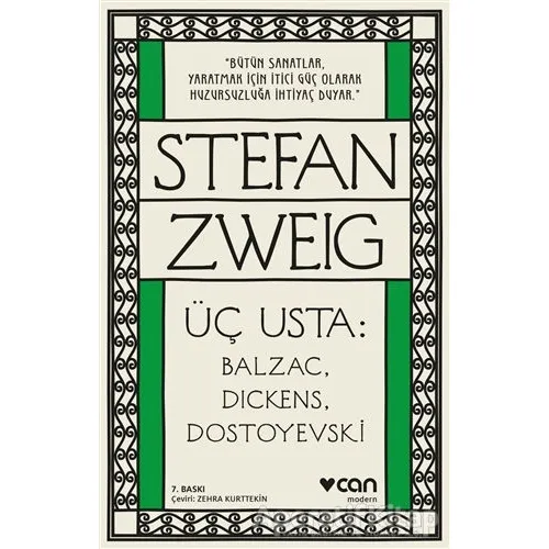 Üç Usta: Balzac, Dickens, Dostoyevski - Stefan Zweig - Can Yayınları