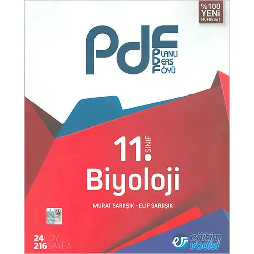 Eğitim Vadisi 11.Sınıf Biyoloji PDF Planlı Ders Föyü