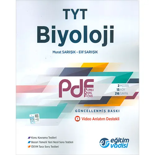 Eğitim Vadisi TYT Biyoloji Güncel PDF Planlı Ders Föyü