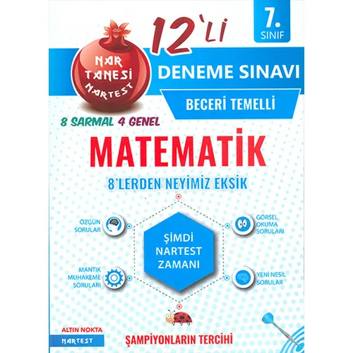 Nartest 7.Sınıf Matematik 12li Deneme Sınavı