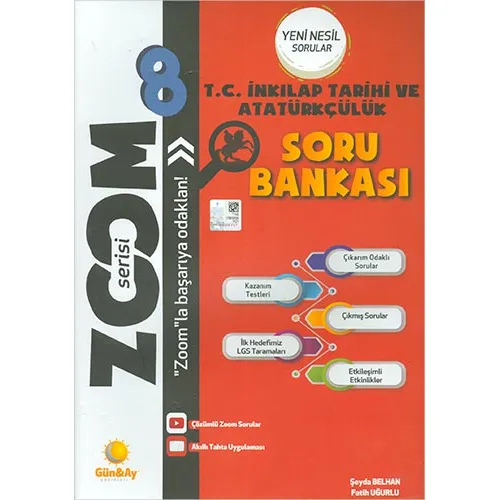 8.Sınıf İnkılap Tarihi Zoom Soru Bankası Günay Yayınları
