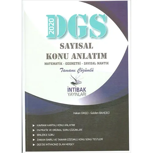 İntibak 2020 DGS Sayısal Konu Anlatım