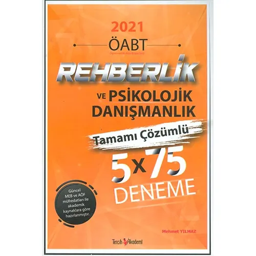 Tercih Akademi 2021 ÖABT Rehberlik ve Psikolojik Danışmanlık Çözümlü 5×75 Deneme