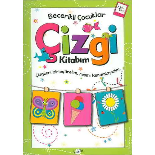 Çizgi Kitabım 4 Yaş - Becerikli Çocuklar - Kolektif - Kukla Yayınları