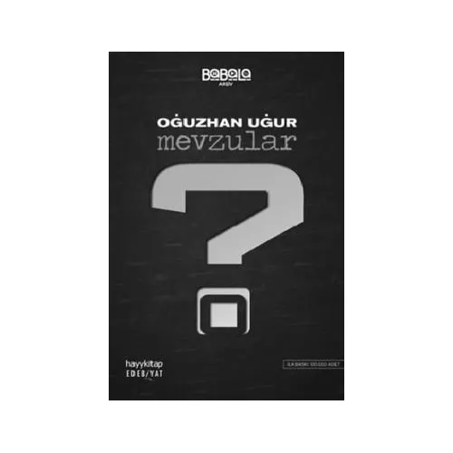 Mevzular - Oğuzhan Uğur - Hayykitap