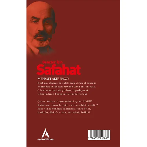 Gençler İçin Safahat - Mehmet Akif Ersoy - Aperatif Kitap Yayınları