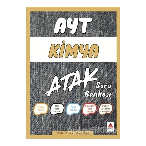AYT Kimya Atak Soru Bankası - Ersin Özdemir - Delta Kültür Yayınevi