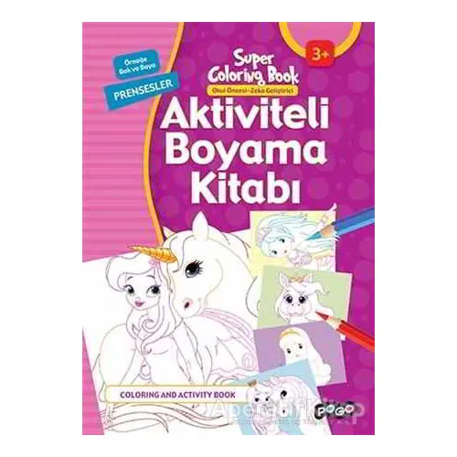 Aktiviteli Boyama Kitabı - Prensesler - Kolektif - Pogo Çocuk