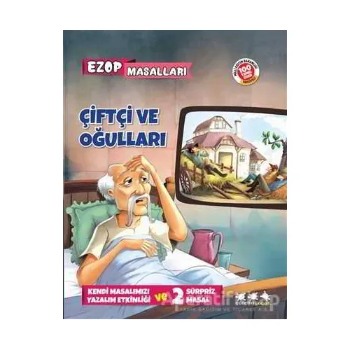 Çiftçi ve Oğulları - Ezop Masalları - E. Murat Yığcı - Caretta Yayıncılık