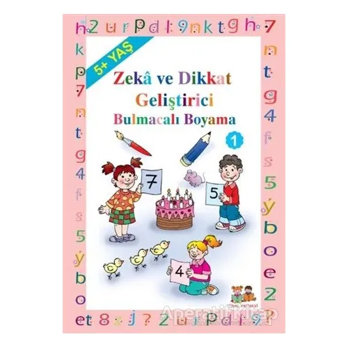 Okul Öncesi Çocuklar İçin Zeka Geliştirici Bulmacalı Boyama 1 (5+ Yaş)