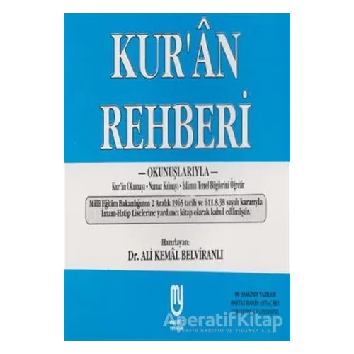 Kur’an Rehberi - Ali Kemal Belviranlı - Marifet Yayınları