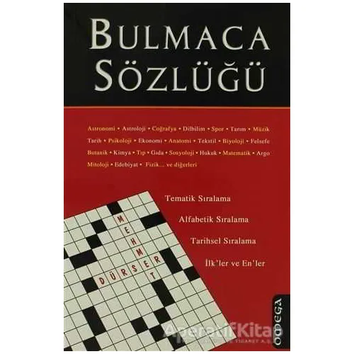 Bulmaca Sözlüğü - Derleme - Omega