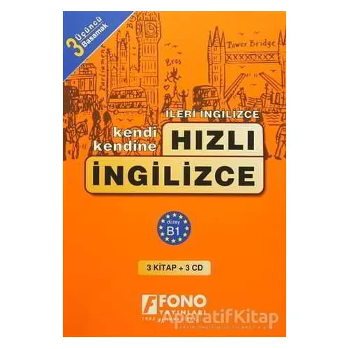 Hızlı İngilizce 3. Basamak (3 kitap + 3 CD) - Bahire Şerif - Fono Yayınları