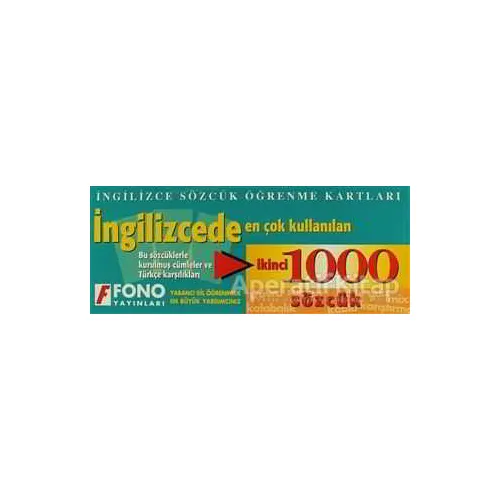 İngilizcede İkinci 1000 Sözcük Kartları - Kolektif - Fono Yayınları