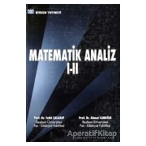 Matematik Analiz 1 - 2 - Ahmet Canoğlu - Birsen Yayınevi