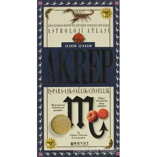 Astroloji Atlası Akrep 24 Ekim / 22 Kasım İş - Para - Aşk - Sağlık - Cinsellik