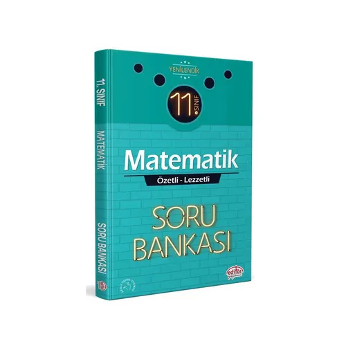 Editör 11. Sınıf Matematik Özetli Lezzetli Soru Bankası