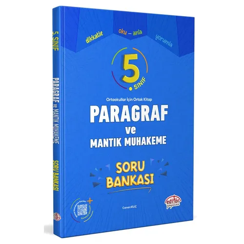 Editör 5. Sınıf Paragraf ve Mantık Muhakeme Soru Bankası
