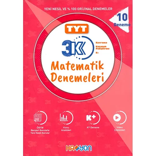 TYT 3K Matematik Denemeleri Katyon Yayınları