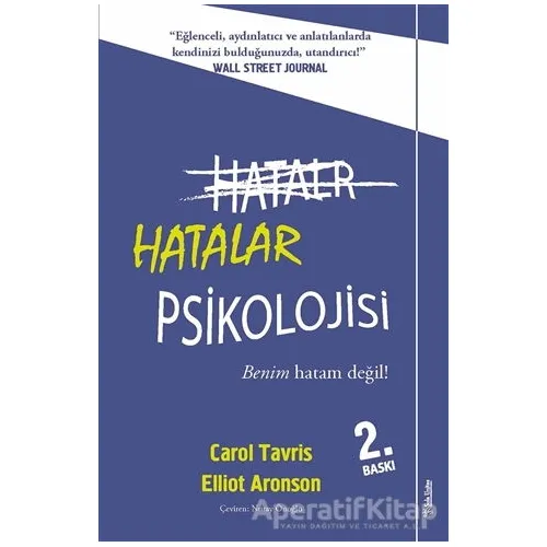 Hatalar Psikolojisi - Elliot Aronson - Sola Unitas