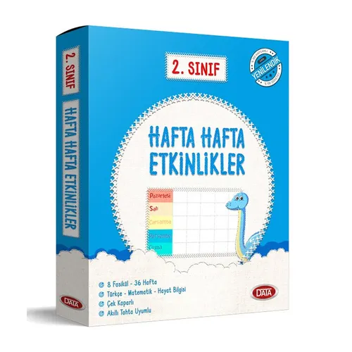 Data 2. Sınıf Hafta Hafta Etkinlikler (8 Fasikül)