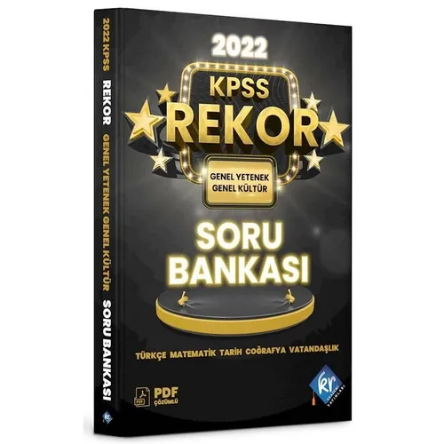 KR Akademi 2022 KPSS Genel Yetenek Genel Kültür REKOR Soru Bankası PDF Çözümlü