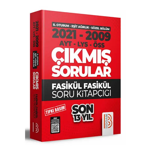 Benim Hocam 2009-2021 YKS 2. Oturum Eşit Ağırlık - Sözel Bölüm Son 13 Yıl Tıpkı Basım Çıkmış Sorular