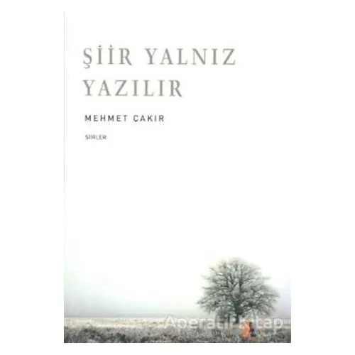 Şiir Yalnız Yazılır - Mehmet Çakır - Akis Kitap