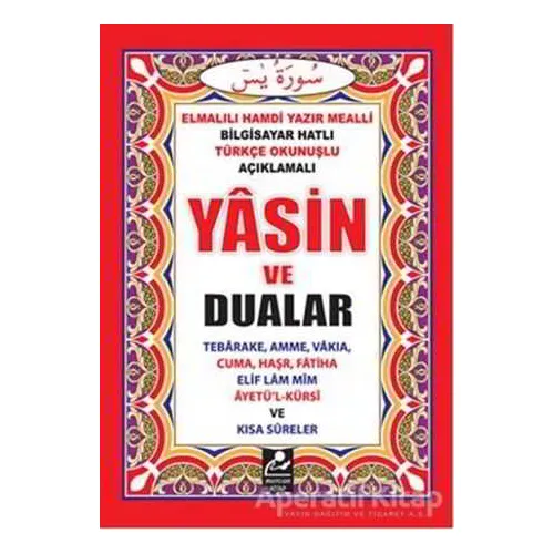 Yasin ve Dualar - Elmalılı Muhammed Hamdi Yazır - Mercan Kitap