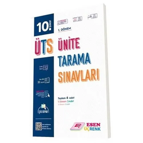 Esen 10. Sınıf 1. Dönem ÜTS Ünite Tarama Sınavları