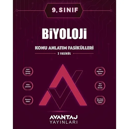 Avantaj 9. Sınıf Biyoloji Konu Anlatım Fasikülleri
