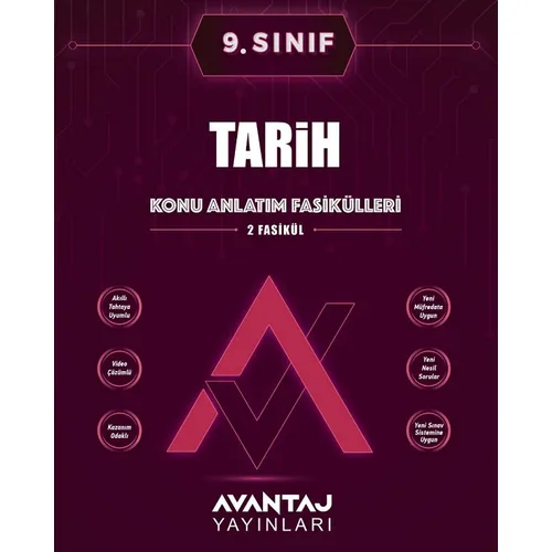 Avantaj 9. Sınıf Tarih Konu Anlatım Fasikülleri 2024 öncesi müfredat