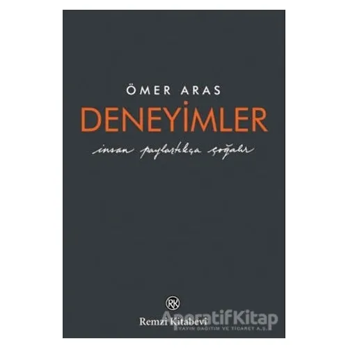 Deneyimler - Ömer Aras - Remzi Kitabevi