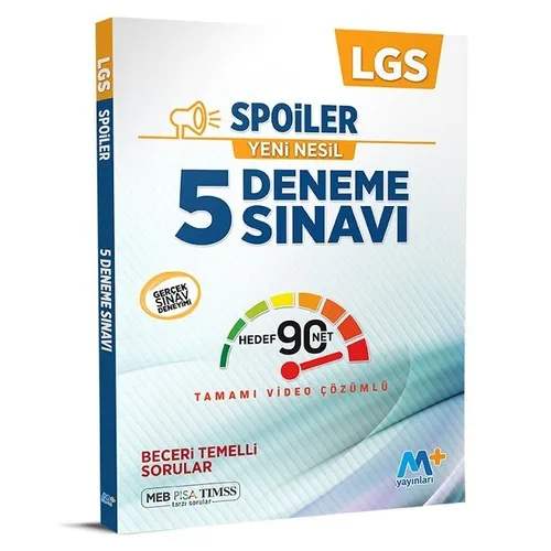 Martı Plus 8. Sınıf LGS Spoiler 5 Deneme Video Çözümlü (Kampanyalı)