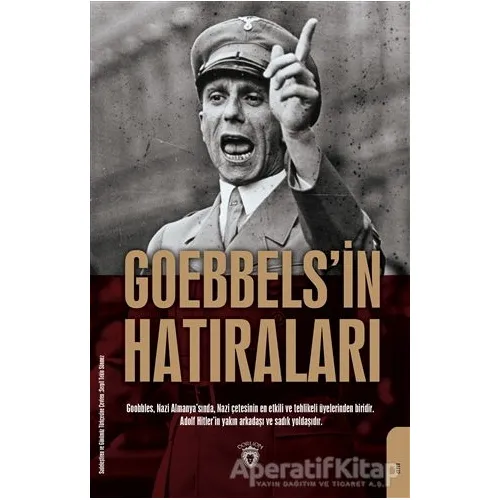 Goebbels’in Hatıraları - Joseph Goebbels - Dorlion Yayınları